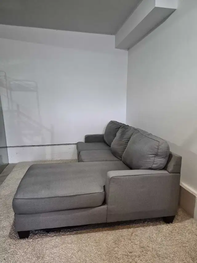 FREE DELIVERY Gray Sectional / L Shape Sofa / Couch NO DEPOSIT in Couches & Futons in Vancouver - Image 9