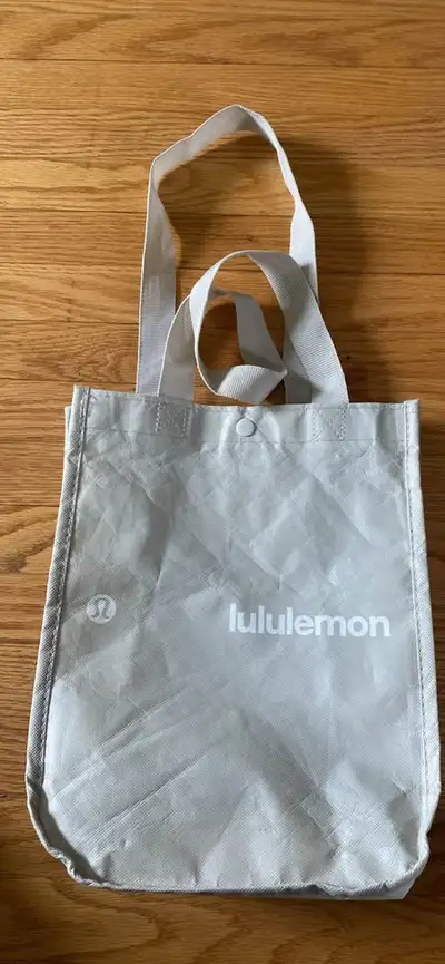 Lululemon Small Reusable Shopping Tote Lunch Tan Beige Taupe NEW, View more