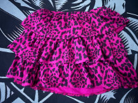 pink cheetah print skirt 