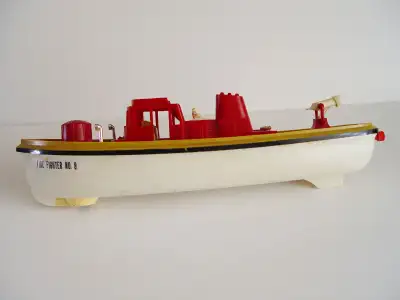 Rare vintage 1969 Eldon Japan Fire Fighter Boat (Fort Erie) - an impressive 16.5 inches long - used...