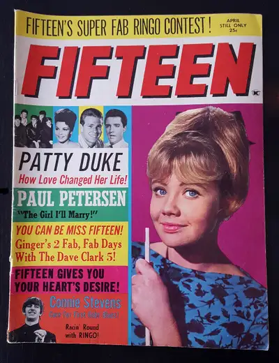 ATTENTION COLLECTORS: This is my childhood magazine, FIFTEEN, which I bought in March, 1965 and neve...