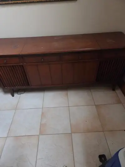 vintage automatic record changer turntable console, View more