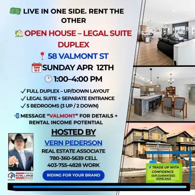 Open House this Sunday in Blackfalds — and this one offers something a lot of buyers are looking for...
