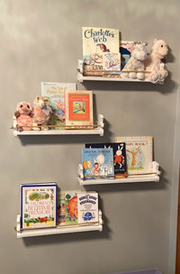 Wooden Teddy bear bookshelves