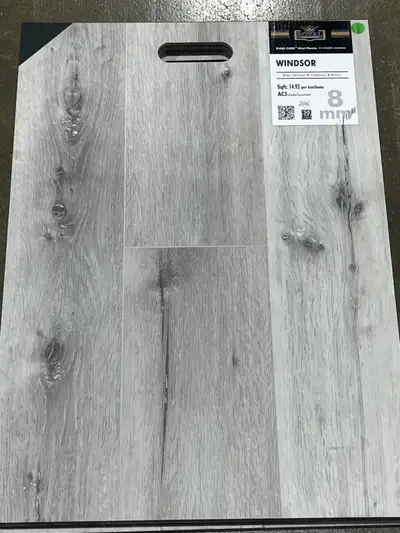 NAF — “WINDSOR” | AC5 | 8MM WATERPROOF VINYL PLANK (14.93 SF/BOX) TURN HEADS WITH WINDSOR—a bold, mo...