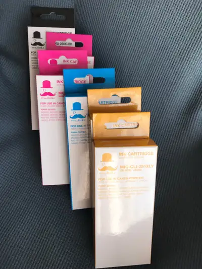 6 Canon PGI250XL & CLI251XL Ink Cartridges BK/C/M/Y f, View more