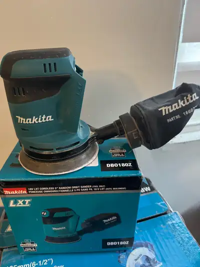 Makita 18V LXT random orbit sander, View more