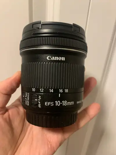 Canon EF-S 10-18mm f/4.5-5.6 IS STM lens. , View more