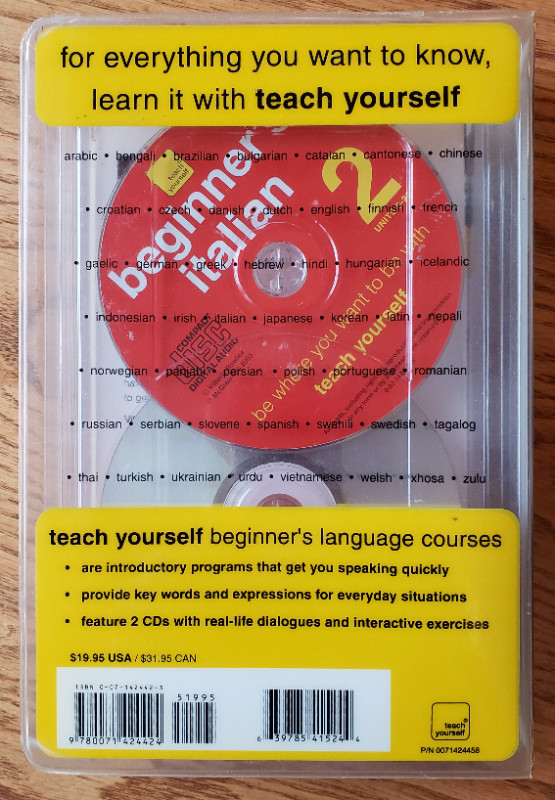 Beginner's Italian-Teach Yourself-Illustrated Course Book+2 CD's in Textbooks in Oakville / Halton Region - Image 4