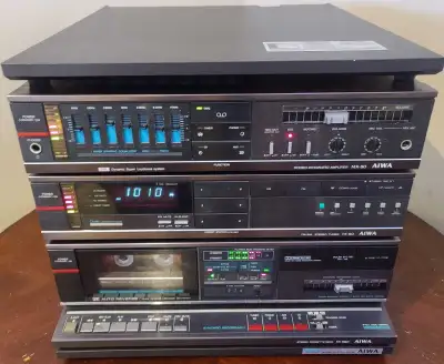 AIWA stereo system & speakers, View more