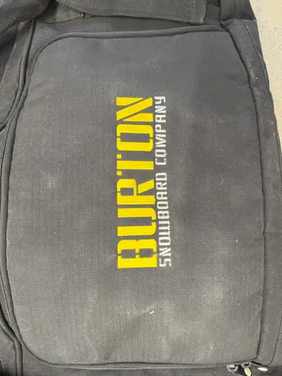 Burton snowboard travel bag. - Large size (fits snowboard and gear) - Padded interior - Zippers work...