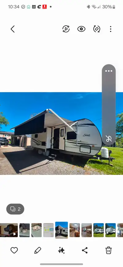 2014, 27 ft, Shasta Revere travel trailer. In excellent condition, Electric fireplace, air condition...