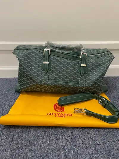 Goyard Green Boeing 55 Comes with dust bag Extra strap Leather