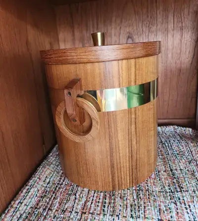 Teak Ice Bucket Denmark 1960s, View more