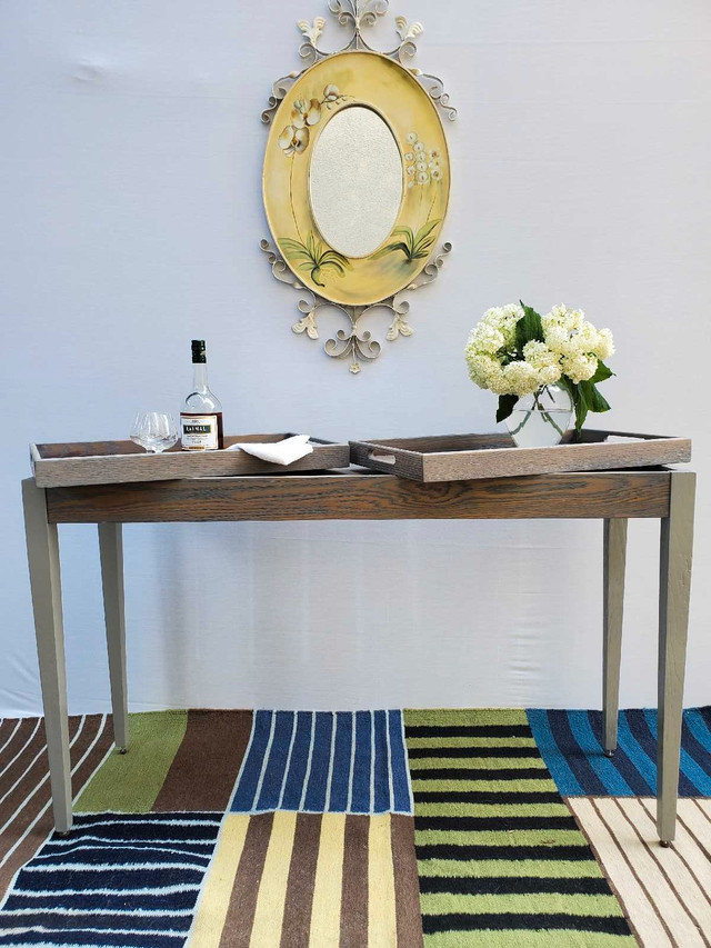 Solid Wood Console Table with Trays in Other in City of Toronto - Image 3