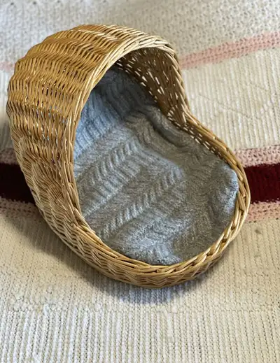 Vintage Wicker Cat Bed, View more