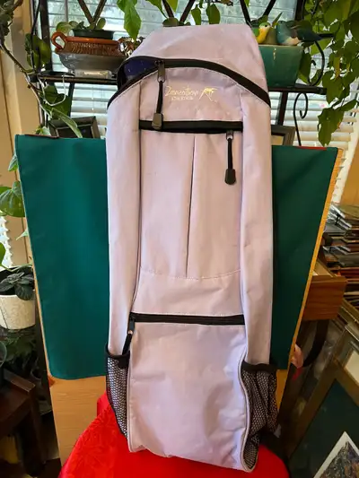 Keep your yoga mat secure and stylish with this Zenzation Athletics yoga mat bag! It's in good condi...