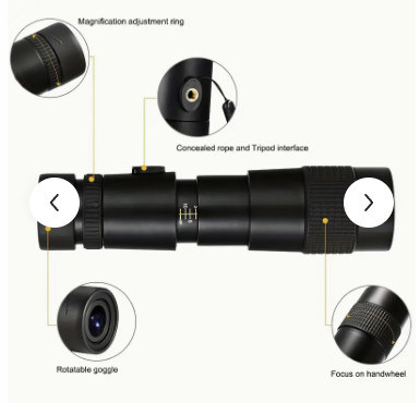 Compact 9x Monocular Camera Lens Kit for Smartphones in Cameras & Camcorders in Pembroke - Image 4