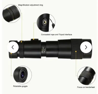 Compact 9x Monocular Camera Lens Kit for Smartphones in Cameras & Camcorders in Pembroke - Image 5