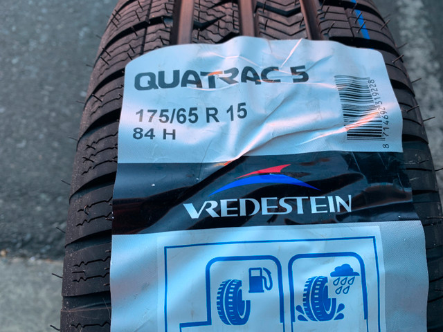 Pair of Brand New All weather 175/65/15 84H Vredestein Quatrac 5 in Tires & Rims in Delta/Surrey/Langley - Image 3