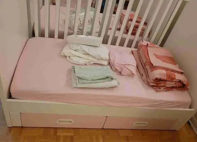 ikea baby crib and matress..etc in Cribs in Ottawa - Image 2