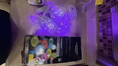 Christmas lights COLOR BLAST™ C12 FACETED LED LIGHTS | 8 MOTION EFFECTS Total Length 31.5 ft / 9.6 m...