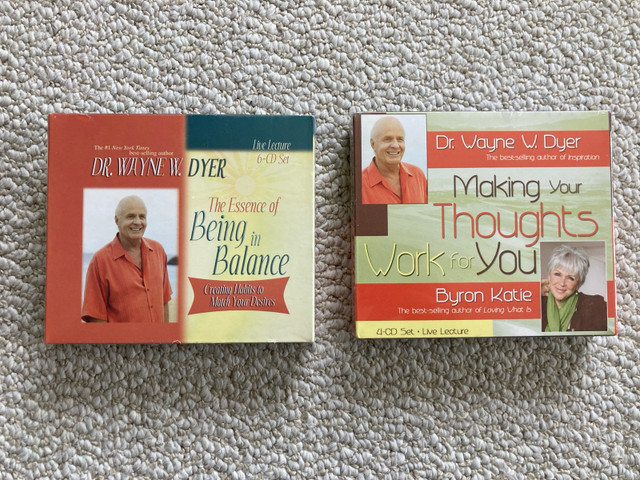 Wayne Dyer and Byron Katie CD audio lectures dans CD, DVD et Blu-ray  à Calgary
