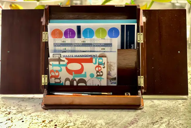  Wood wooden desktop, stationary organizer cabinet in Storage & Organization in City of Toronto - Image 3