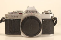 Canon AV-1 Black SLR 35mm Film Camera Body