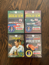 Lot of Poker DVDs and Books Howard Lederer Mike Caro Phil Gordon