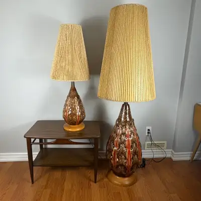 Canadian Vintage Mid Century Lamp Pair, View more