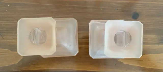 Candle Sticks/ Bud Vase in frosted pink in Home Décor & Accents in Winnipeg - Image 5