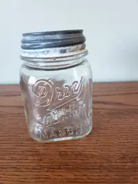 Square Drey Pint Mason Jar