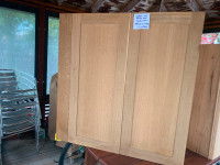 Unfinished Quarter sawn White Oak Cabinet
