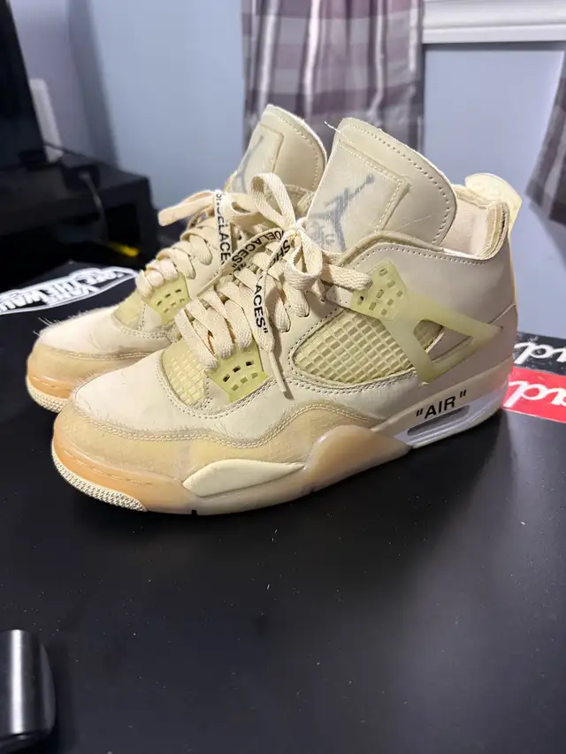Jordan 4 off white sail in Men's Shoes in City of Toronto - Image 2