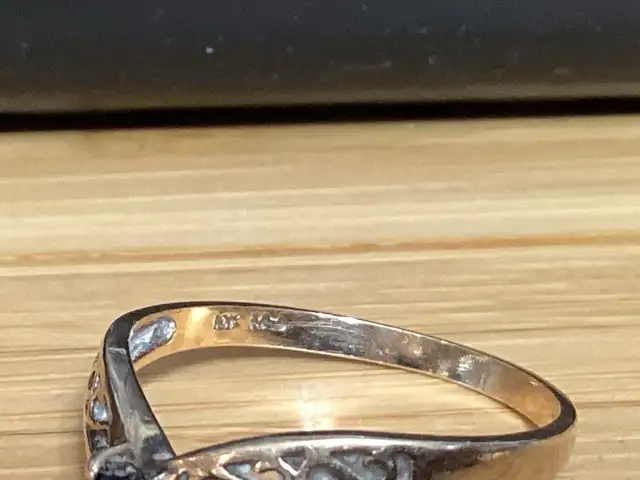 10k Gold Vintage Filigreedesign Sapphire Ring | Jewellery & Watches ...