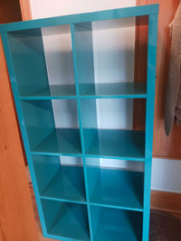 Turquoise Ikea shelf