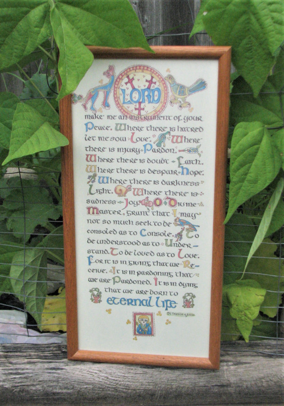 St Francis of Assisi Peace Prayer. Lovely Piece of Spiritual Art in Home Décor & Accents in London - Image 2