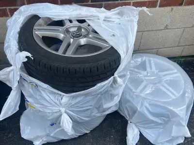 Volkswagen rims 235/45 17 inch Ironman new all season tires dot 2024 Bolt pattern 5x112 No longer ne...