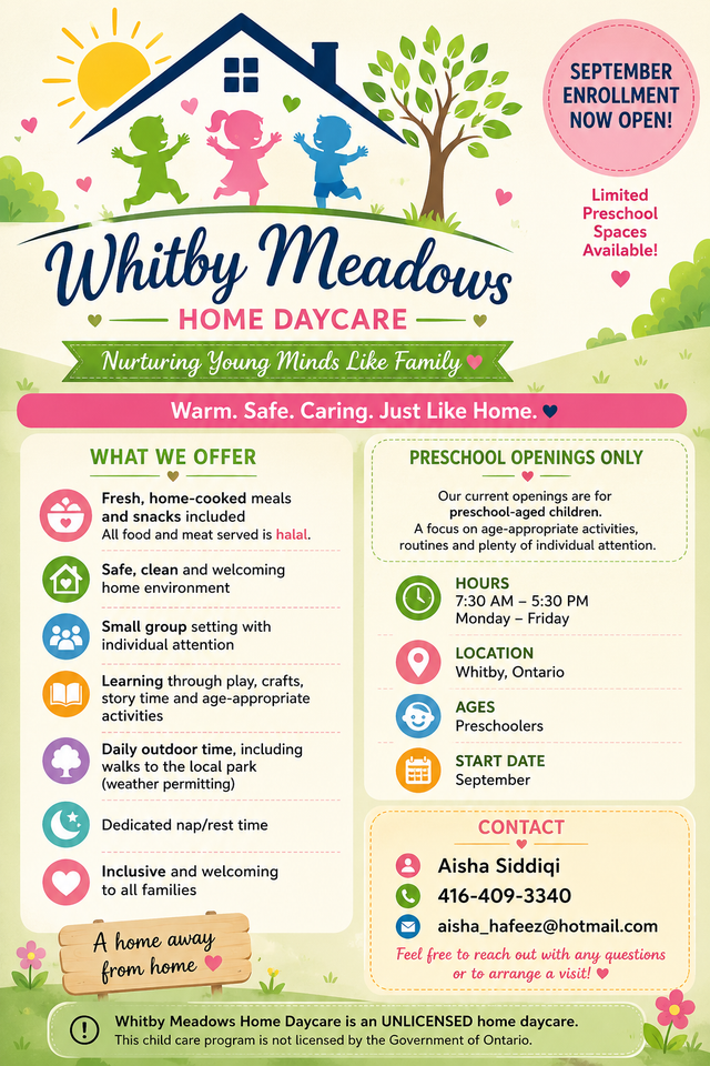 Home DayCare - Whitby