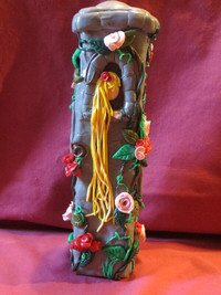 Decorative Polymer Repunzel in Tower - REDUCED