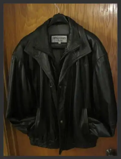 Manteau Hommes en Cuir Taille G / Size L  Mens Leather Jacket, View more
