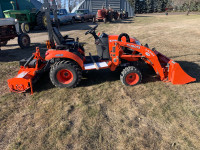 Kubota Tractor with Tiller, Loader, and Snow Blower 
