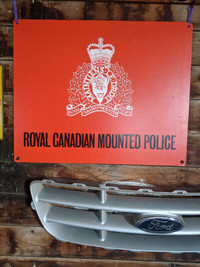 Sign RCMP Vintage Rare advertising
