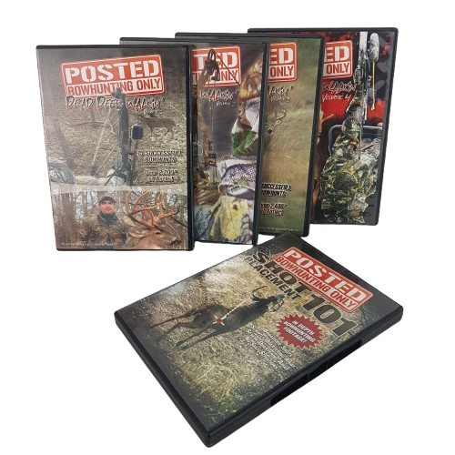 Lot of 5 Hunting DVDs POSTED Bow Hunting Only