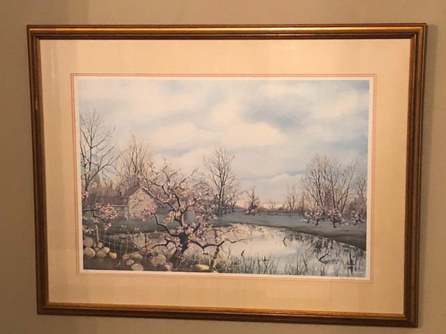 Glimpse of Spring by Peter Robson lithographic print 240/300 in Arts & Collectibles in Kitchener / Waterloo - Image 4