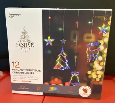 ✨✨12 Pendant Christmas Curtain Lights , View more