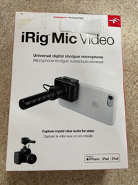 IRIG mic video Digital shotgun microphone 