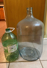 Glass wine making jug 