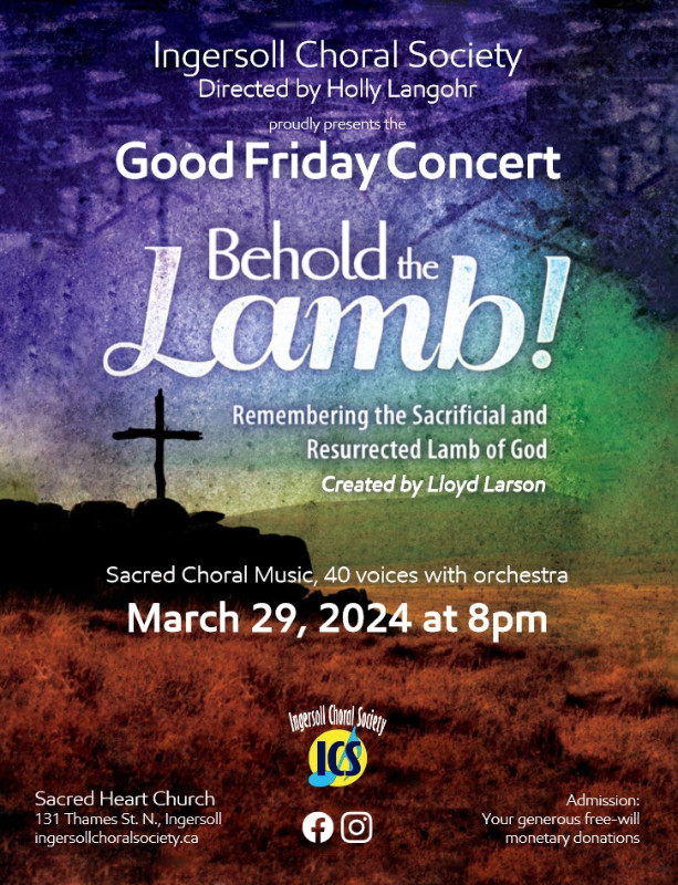 Ingersoll Choral Society Good Friday Concert in Events in Woodstock